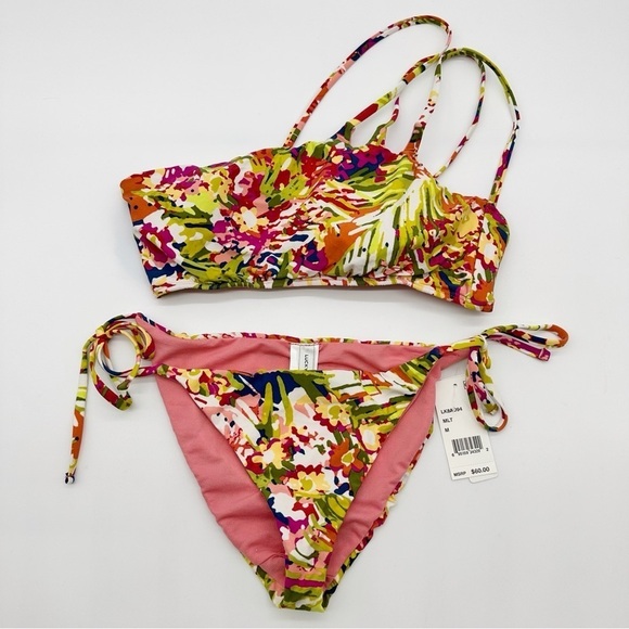Lucky Brand Floral Desert Oasis Bikini 2 Piece Size Medium NWT - Picture 1 of 12